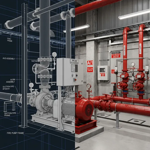 BIM fire protection model in Revit - Sprinkler Design NZ